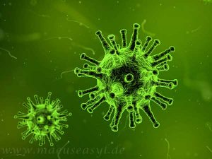 Zeichnung eines Virus