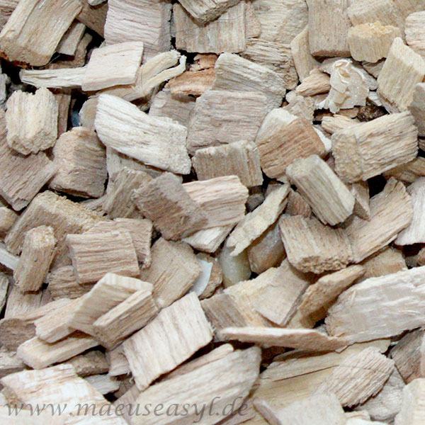 Einstreu: Buchenholzgranulat